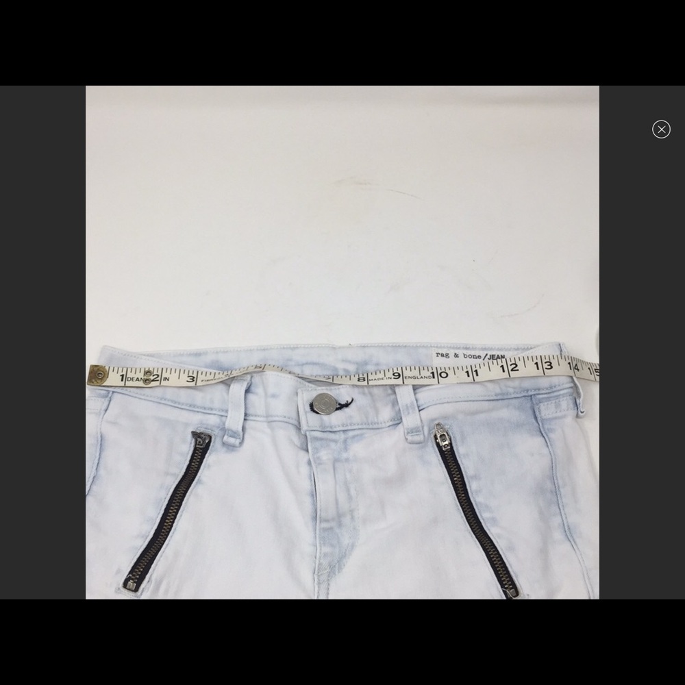 Uec Rag & Bone Bleached Jeans Sz 27 - image 6